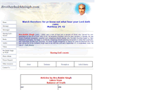 Desktop Screenshot of brotherbakhtsingh.com